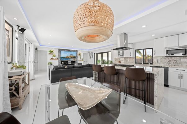 Interior, Kitchen, Living room, Recessed Lighting, Stainless Steel Appliances