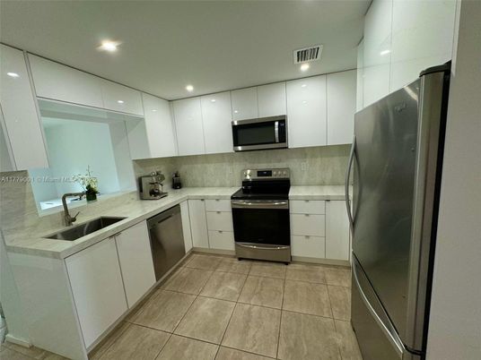 Interior, Kitchen, Recessed Lighting, Stainless Steel Appliances