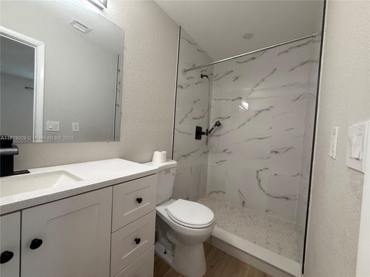 Bathroom, Interior, Marble Walls, Wood Texture Flooring
