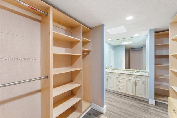 Interior, Recessed Lighting, Walk-in Closets, Wood Texture Flooring