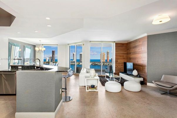 Chandelier, Interior, Kitchen, Living room, Recessed Lighting, Water, Wooden Walls