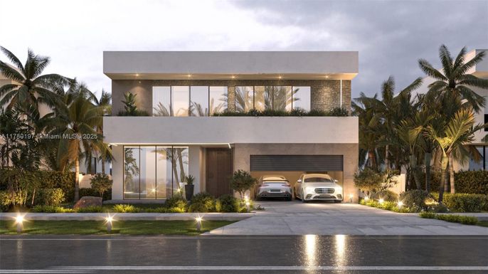 Attached, Exterior, Facade, Modern