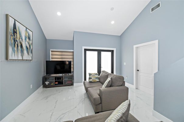Interior, Living room, Marble, Recessed Lighting