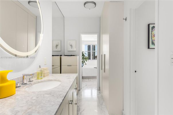 Bathroom, Dual Sink Vanities, Interior, Marble