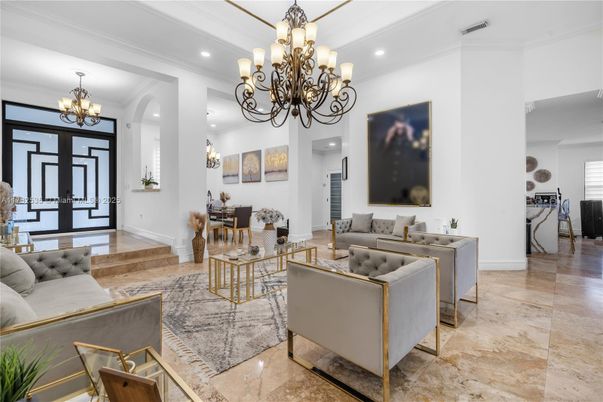 Chandelier, Dining room, Interior, Living room, Recessed Lighting