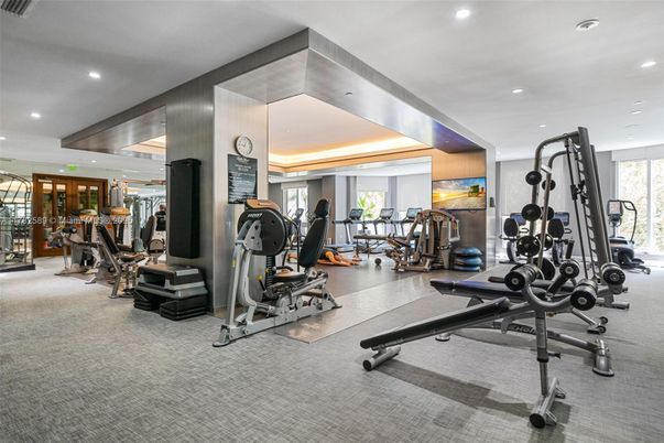 Fitness Equipment, Gym, Interior, Recessed Lighting