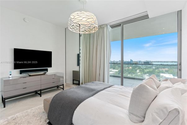 Bedroom, Interior, Pendant Lights, Wood Texture Flooring