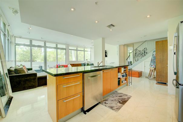 Dining room, Interior, Kitchen, Living room, Recessed Lighting, Stainless Steel Appliances