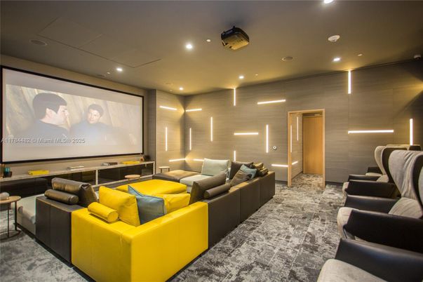 Home Theatre Room, Interior, Projection Screen, Recessed Lighting, Theatre Room