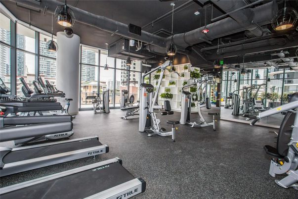 Fitness Equipment, Gym, Interior, Pendant Lights