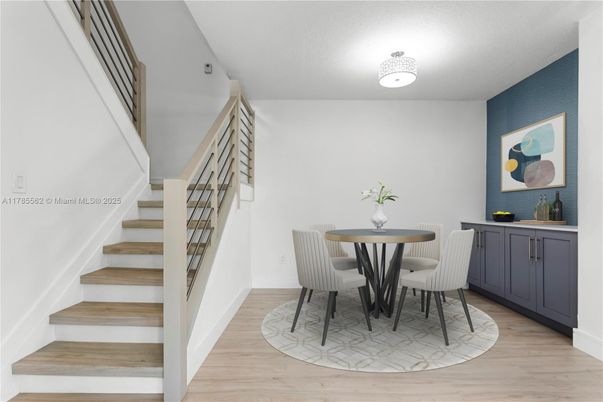 Dining room, Interior, Wood Texture Flooring