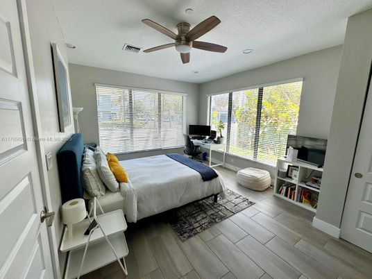 Bedroom, Home Office, Interior, Wood Texture Flooring