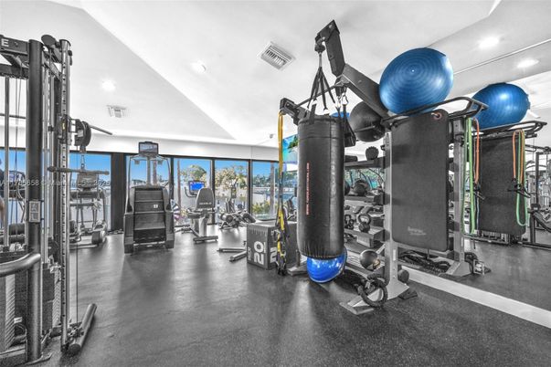 Fitness Equipment, Gym, Interior, Recessed Lighting