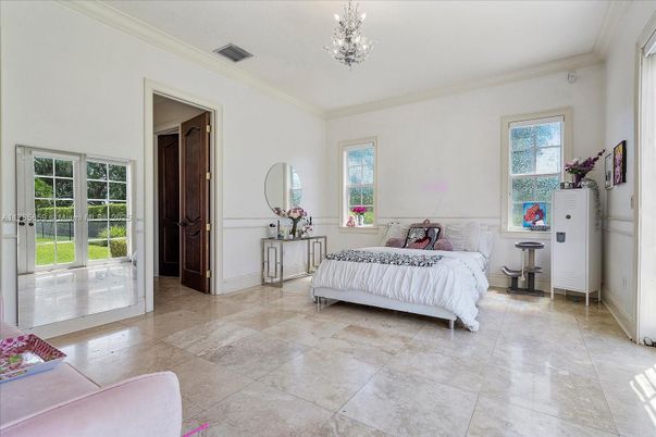 Bedroom, Chandelier, Interior