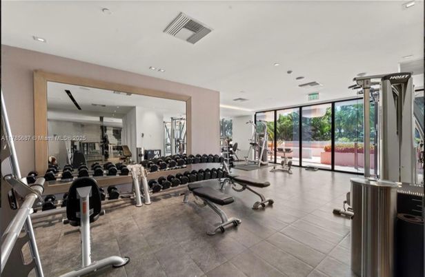 Fitness Equipment, Gym, Interior, Recessed Lighting