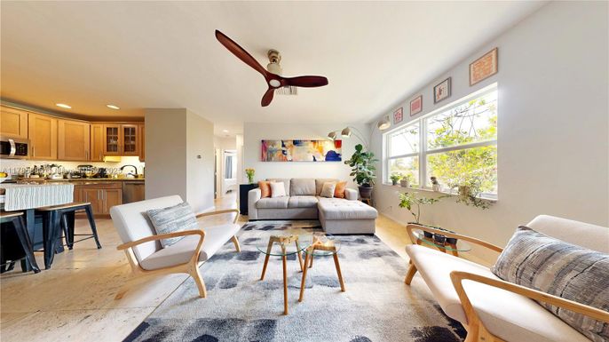 Interior, Kitchen, Living room, Recessed Lighting