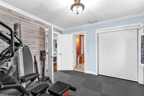 Fitness Equipment, Interior, Wooden Walls
