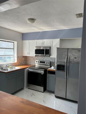 Interior, Kitchen, Marble, Stainless Steel Appliances