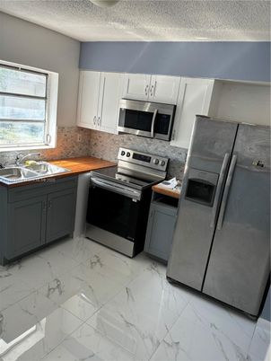 Interior, Kitchen, Marble, Stainless Steel Appliances