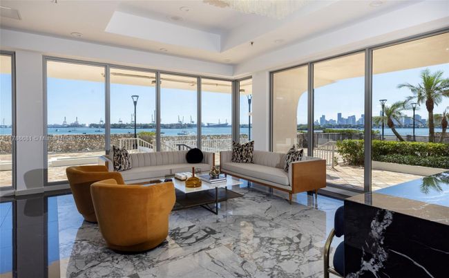 Interior, Living room, Marble, Recessed Lighting, Water