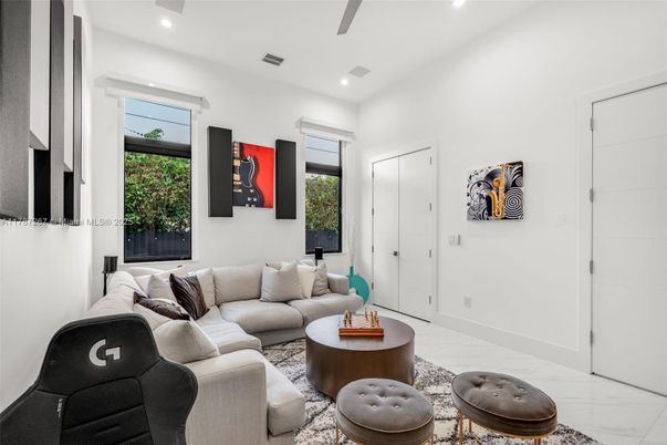 Interior, Living room, Marble, Recessed Lighting