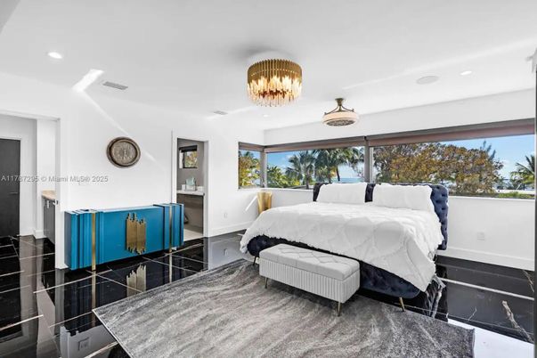 Bedroom, Chandelier, Interior, Recessed Lighting