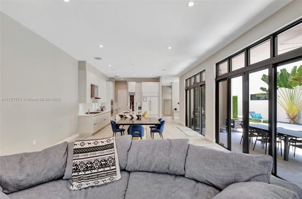 Dining room, Interior, Kitchen, Living room, Recessed Lighting