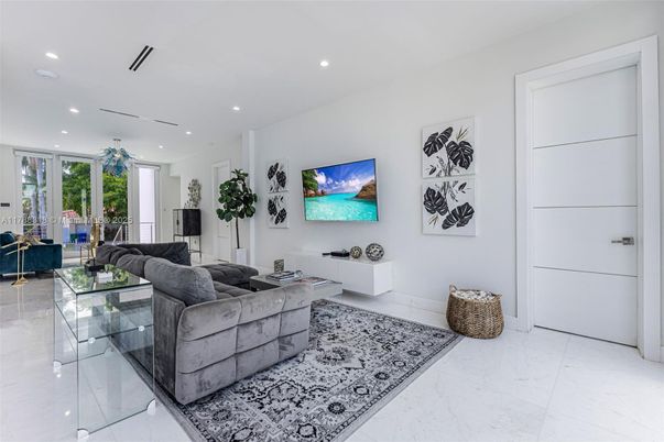 Interior, Living room, Marble, Recessed Lighting