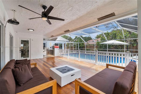 Glass Ceilings, Interior, Pool, Sun Room, Wood Texture Flooring