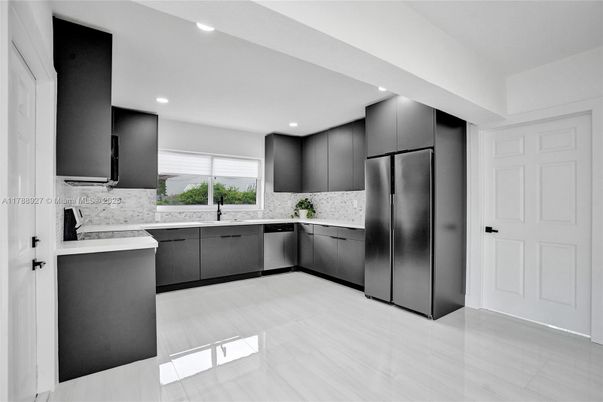 Interior, Kitchen, Recessed Lighting, Stainless Steel Appliances