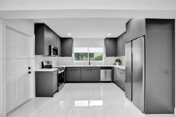 Interior, Kitchen, Recessed Lighting, Stainless Steel Appliances
