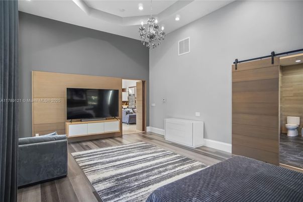 Chandelier, Interior, Recessed Lighting, Wood Texture Flooring