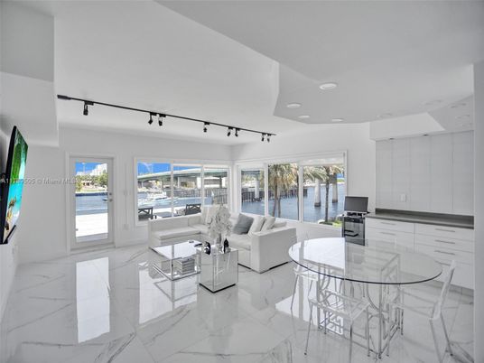 Interior, Living room, Marble, Recessed Lighting, Water