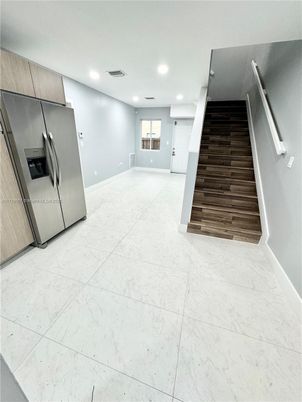 Interior, Kitchen, Marble, Recessed Lighting, Stainless Steel Appliances