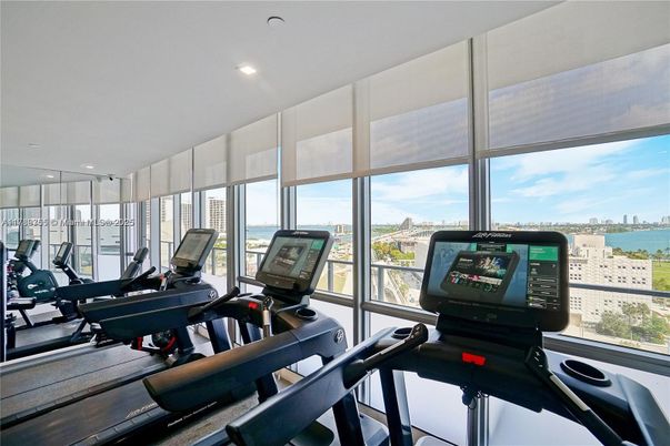Fitness Equipment, Gym, Interior, Recessed Lighting, Water