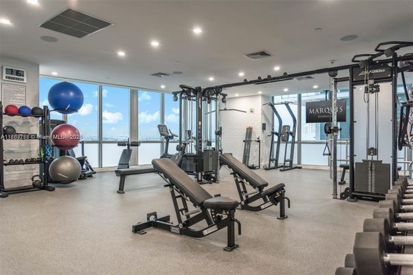 Fitness Equipment, Gym, Interior, Recessed Lighting