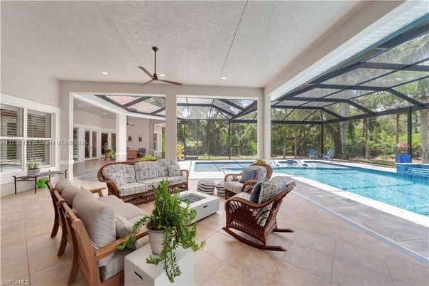Glass Ceilings, Interior, Living room, Pool, Recessed Lighting, Sun Room