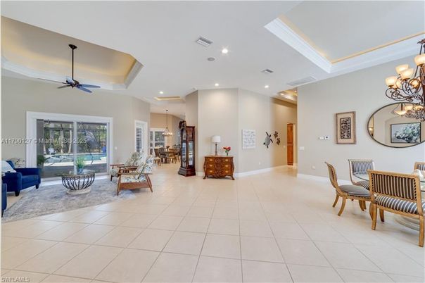 Chandelier, Dining room, Interior, Living room, Recessed Lighting