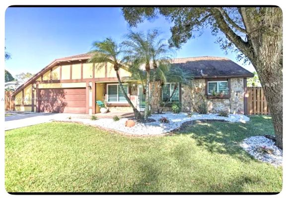Attached, Backyard, Exterior, Facade, Tudor Revival
