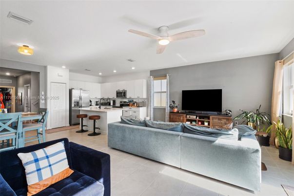 Dining room, Interior, Kitchen, Living room, Recessed Lighting, Stainless Steel Appliances