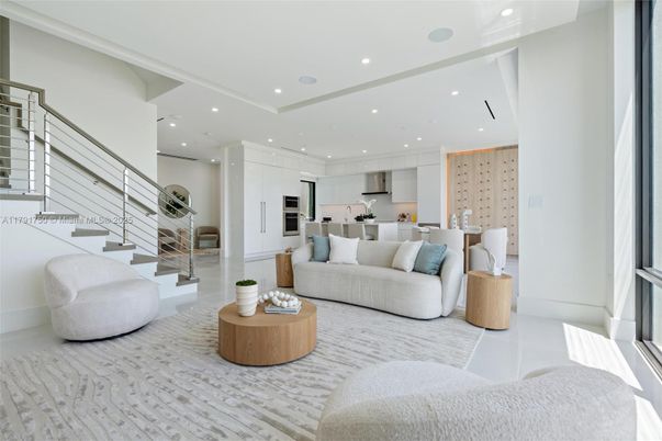 Interior, Kitchen, Living room, Recessed Lighting, Stainless Steel Appliances