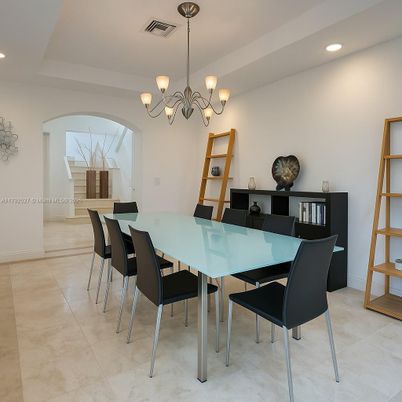 Chandelier, Dining room, Interior, Recessed Lighting