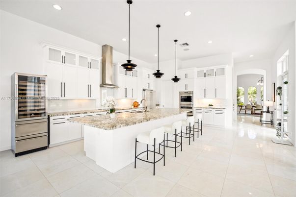 Interior, Kitchen, Pendant Lights, Recessed Lighting, Stainless Steel Appliances