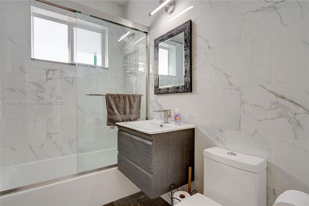 Bathroom, Glass Shower, Interior, Marble Walls