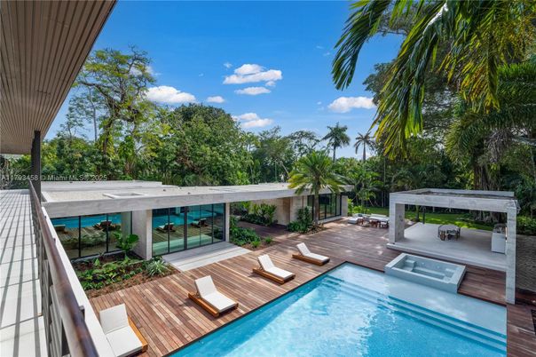 Exterior, Pool, Wood Texture Flooring