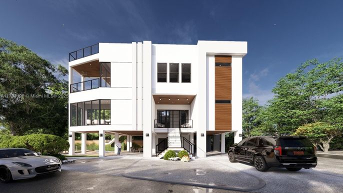 Exterior, Facade, Modern