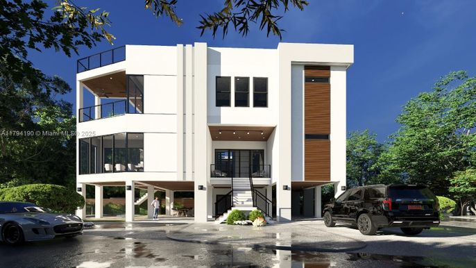 Exterior, Facade, Modern