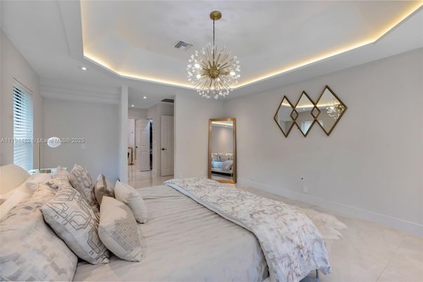 Bedroom, Interior, Pendant Lights, Recessed Lighting