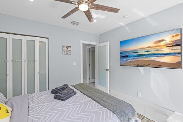 Bedroom, Interior, Recessed Lighting