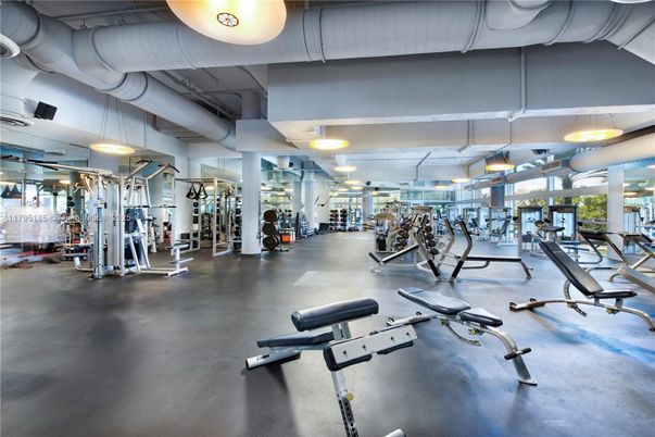 Fitness Equipment, Gym, Interior, Pendant Lights